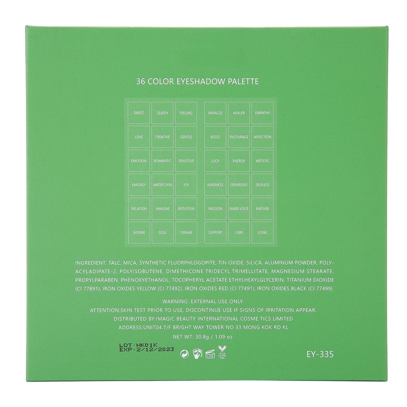 IMAGIC 36 Colors Long Lasting Eyeshadow Glitter Matte Eye Shadow