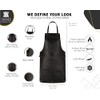 TANNER lONDON Full Grain Leather Apron for Butcher, Barber, Woodwork,