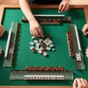 Mifoci 4 Set Scalloped Tortoiseshell Mahjong Tile Racks with Magnetic
