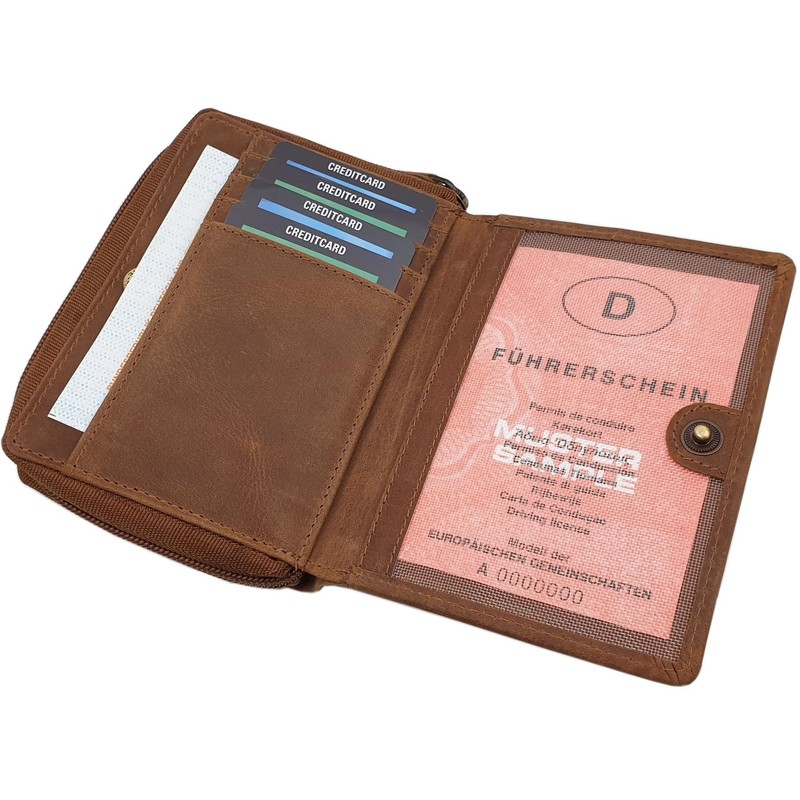 myledershop Buffalo Full Leather Women's Wallet / Purse / Purse