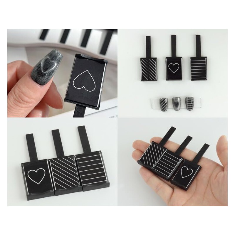 prendre PR-NAIL24MAG3 Set of 3 Magnetic Nails, Magnetic Sticks, Nail