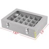 CBCYBER Jewelry Box 24 Grid Velvet Jewelry Tray for Drawers