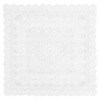 LXUEJIE Lace Tablecloth, 35.4 x 35.4 Inch Square White Lace