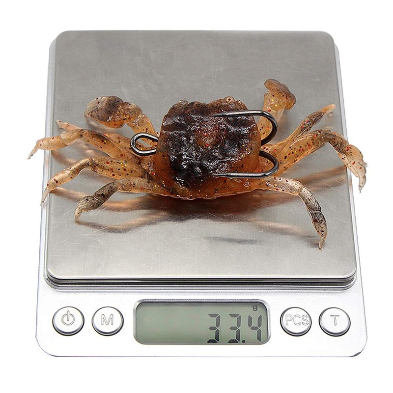 XECRDP 3 PCS 10cm 30g Soft Fishing Lures Crab Artificial