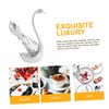 Ciieeo 1 Set Swan Cutlery Combination Elegant Alloy Dessert Spoons