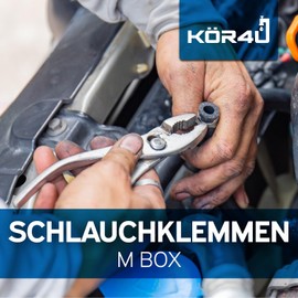 kör4u Hose Clamps and Hose Clamps, Practical Value Boxes Various Sizes, Hose Connector for Home and Garden and Much More