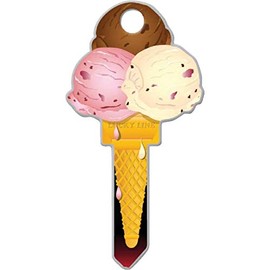 Lucky Line Products Ice Cream House Key Blank Double sided For Schlage SC1