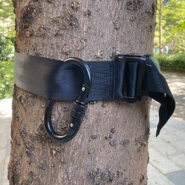 LUCKY CLOVER Safety Harness Tree Strap, Quick-Connect Stitched Nylon Tree Strap with Steel Buckle for Tree Stand Hunting, Tree Stand Harness Straps for Hunting Accessories, Tree Stand Safety Strap