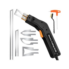 300W Elektrische Styroporschneider mit 5 Nichrom Klingen – Elektrischer Heißschneider mit 0-650℃, Profi-Stoffschneider für EPS, EPP, KT-Platten, EVA, PU, Gummi und Stoff