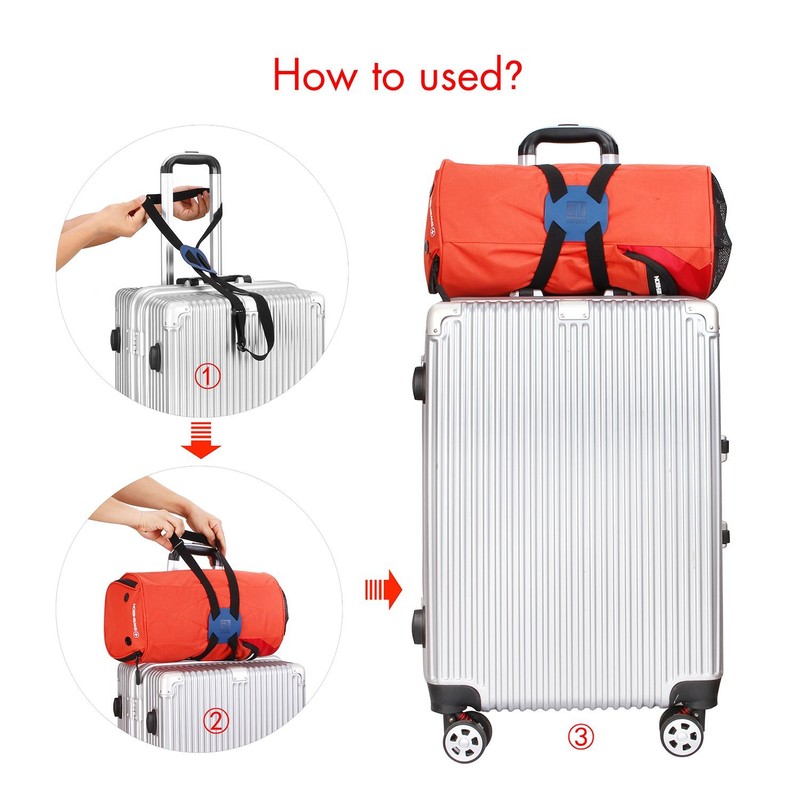 Correas de equipaje para añadir una bolsa fácil de viajar,