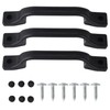 TonGass (3 Pack, Black All Weather Plastic Grab Handle for