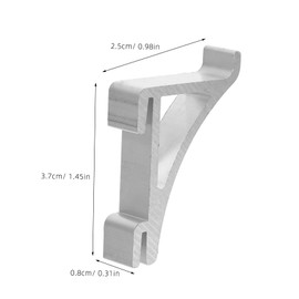 DOITOOL Aluminum Freezer Shelf Clips 10pcs Fridge Shelf Holder Refrigerator Support Clamps Simple Design