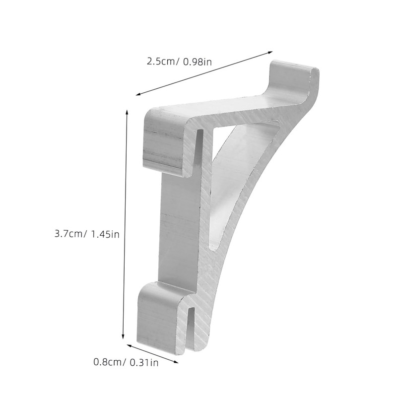 DOITOOL Aluminum Freezer Shelf Clips 10pcs Fridge Shelf Holder Refrigerator