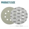 Viaky 25Pcs 125mm Sanding Discs, 5 Inch 8 Hole Wet