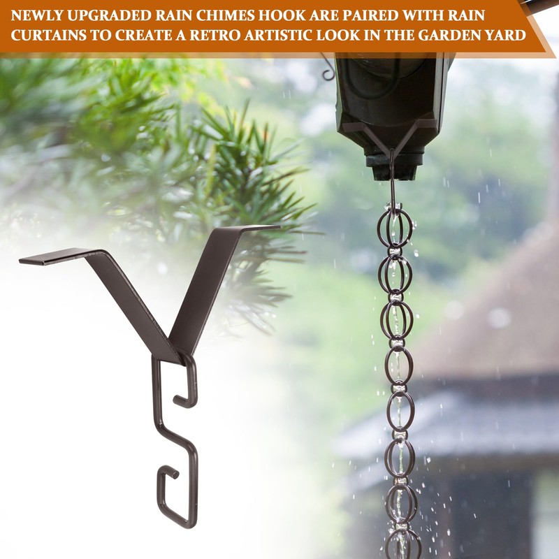 GYPNS Rain Chain Clip for Gutter Adapter, Outside Hardware Rain