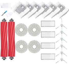LOVECO Accessory Replacement Parts Compatible with Roborock Q Revo, Roborock P10,2 Main Brush, 4 Filters, 6 Side Brushes, 4 Wipes, 6 Dust Bags (Not for Qrevo Pro/Qrevo MaxV/Qrevo Master)