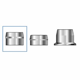 Huck C6L 2LC-F12 Lockbolt Collar; 3/8 Inch (0.375 Inch), Standard FLNG Collar, Alum, Plain (100 PK)