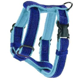 Finch Goods Cozy Natural Harness with Soft Lining (Small,True Blue)