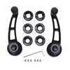 TAKPART Billet Aluminum 4-1/4" Window Crank Handle Kit Compatible for