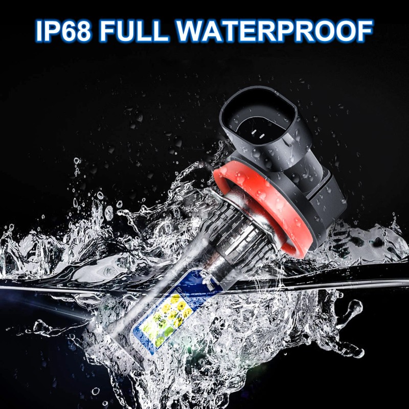 SHENKENUO H11 LED Headlight Bulb Low Beam Bright w/Flash 2