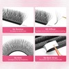 XIUSUZAKI 6D W Shape Eyelash Extension 0.07 D Curl Volume