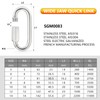sprookber Stainless Steel Chain Quick Links - 304 Stainless Stee