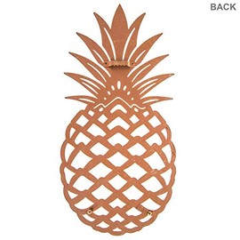 Everydecor Yellow Pineapple Metal Wall Decor