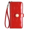 Ladies' fashionable leather wallet, large capacity with multiple card slots,