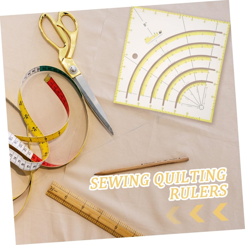 DOITOOL Multi Functional Quilting Ruler Durable Acrylic Cutting Tool for