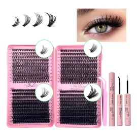 Kit De Estension Pestañas 800pcs 9-18mm 30d 40d 50d 60d