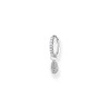 THOMAS SABO CR697-051-14 Women's Single Hoop Earrings with White Stones