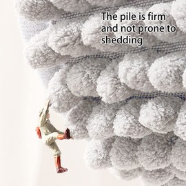 Bathroom Rug Mat,Luxury Chenille Super Soft Absorbent Rug,16"x24" Non-Slip Quick Dry Microfiber Mats,Machine Washable Rubber Backing Bath Mat,Bath Rug Mats for Floor,Tub and Rain Showers (Gray)