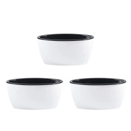 Sungmor Plastic Self-Watering Planters, Modern White Oval Flower Pots Home Decor