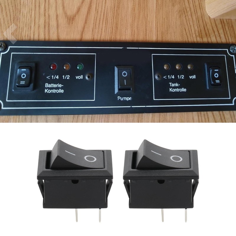 VGOL 10 Sets Mini On/Off Rectangle Rocker Switch 2 Pin