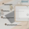 GhomeG 21 Inch Undermount Bathroom Sink Rectangular - 21"x13" White