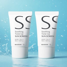 Beaudiani Viewdiani Mixed Tea Soothing Tone-Up Sun Cream Sunscreen 50ml without white cast for eye irritation / 뷰디아니 눈시림 백탁 없는 혼합자차 수딩 톤업선크림 자외선차단제 50ml