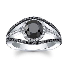 Vintage 925 Sterling Silver Cocktail Rings Round Cut Black Onyx Marcasite/White Cubic Zirconia Simulated Diamond Anniversary Promise Wedding Band Engagement Ring for Women (US Code 6)