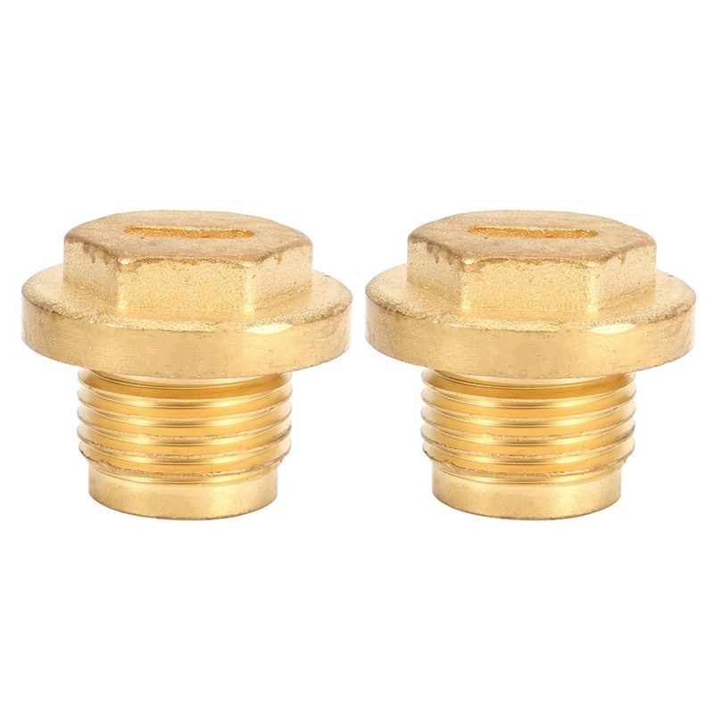 2pcs Differential Diff Brass Filler Drain Plugs with Seal Ring