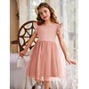 Arshiner Girls Tulle Dress Toddler Comfy Cotton Knit Summer Sundress
