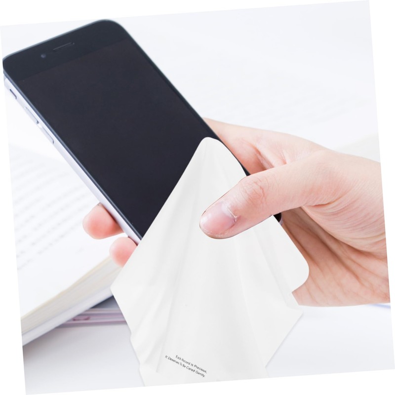 KONTONTY 5Pcs CD Cleaning Cloths Scratch Microfiber Wipes for Enhanced