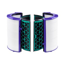 Pure Daisy Replacement Filter for Dyson HP04, TP04, DP04, TP05, DP05 - Includes 2 HEPA Filters, 2 Carbon Filters, and Cleaning Brush - Not Compatible with TP01, HP01, PH Series Models