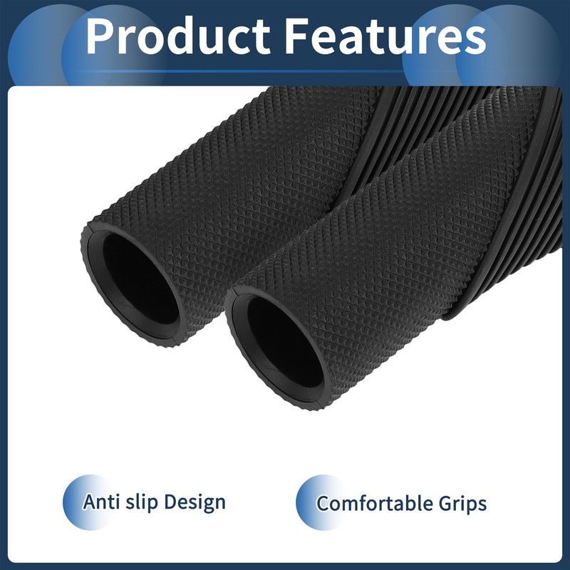 INFINAUTO Bike Handlebar Grips Covers, 132mm Bicycle End Grips Protector