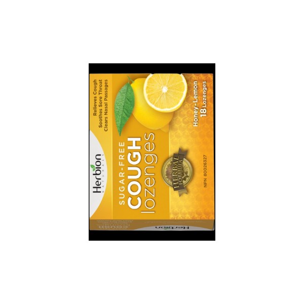 Herbion Cough Lozenges (Sugar Free-Honey Lemon) - 18 Lozenges