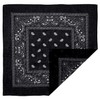 Black Paisley Bandana - Single Piece 22x22