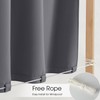NICETOWN 2 Panels Outdoor Curtains for Patio, Adhesive Strip Top