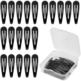 50 pinzas para el cabello de metal negro para mujer – Pasadores de gota de agua de 2 pulgadas (5 cm), pinzas para el cabello antideslizantes de fuerte