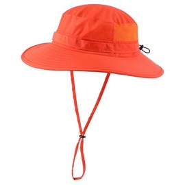 Connectyle UPF 50+ Men's Safari Hat, Wide Brim Sunscreen Hat, Fishing Hat, orange