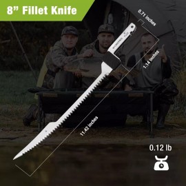 WORKPRO 8-inch Electric Fillet Knife Replacement Blades for WORKPRO Fillet Knife