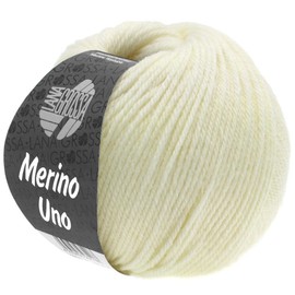 LANA GROSSA Merino Uno, Classic Merino Wool with Superwash Treatment, Hand Knitting Yarn Made from 100% Virgin Wool (Merino), 50 g Wool for Knitting and Crocheting, 125 m Yarn