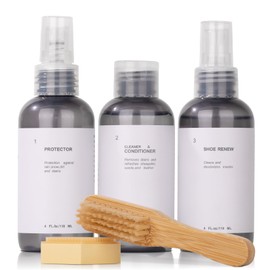 CPDUSTER Shoe Cleaner Kit Protector: Shoe Brushe, Cleaner, Protector, Deodorizer for Nubuck, Suede & Canvas, Sneaker, Leather